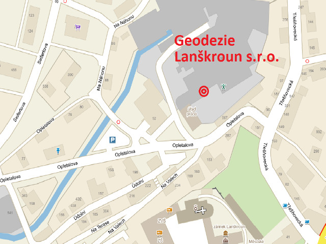 Podrobná mapa